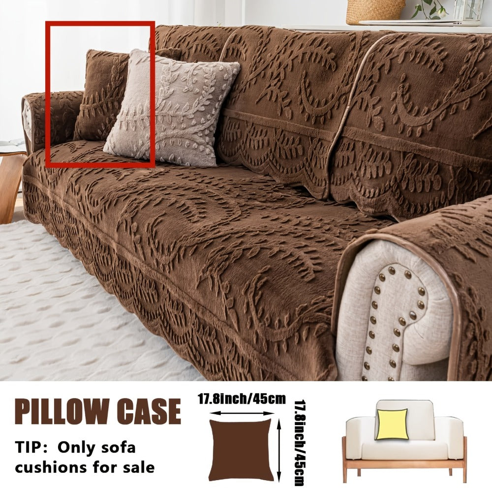 Faux Rabbit Fur Sofa Cover Thickened Quilted Plush Warm Non-Slip Machine Washable Pet Friendly Breathable Sofa Cushion for Living Room Bedroom Office - 2 3 Seater Large - product image 26