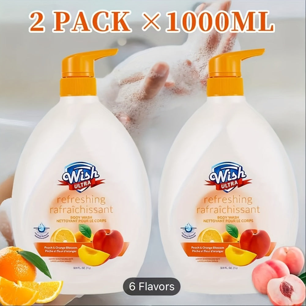 Vitamin E Body Wash for Women & Men Deep Cleansing Blackhead Removal Dead Skin Exfoliating Long-Lasting Fragrance Shower Gel Multiple Scents Cucumber Melon Peach Coconut Shea Butte - product image 8