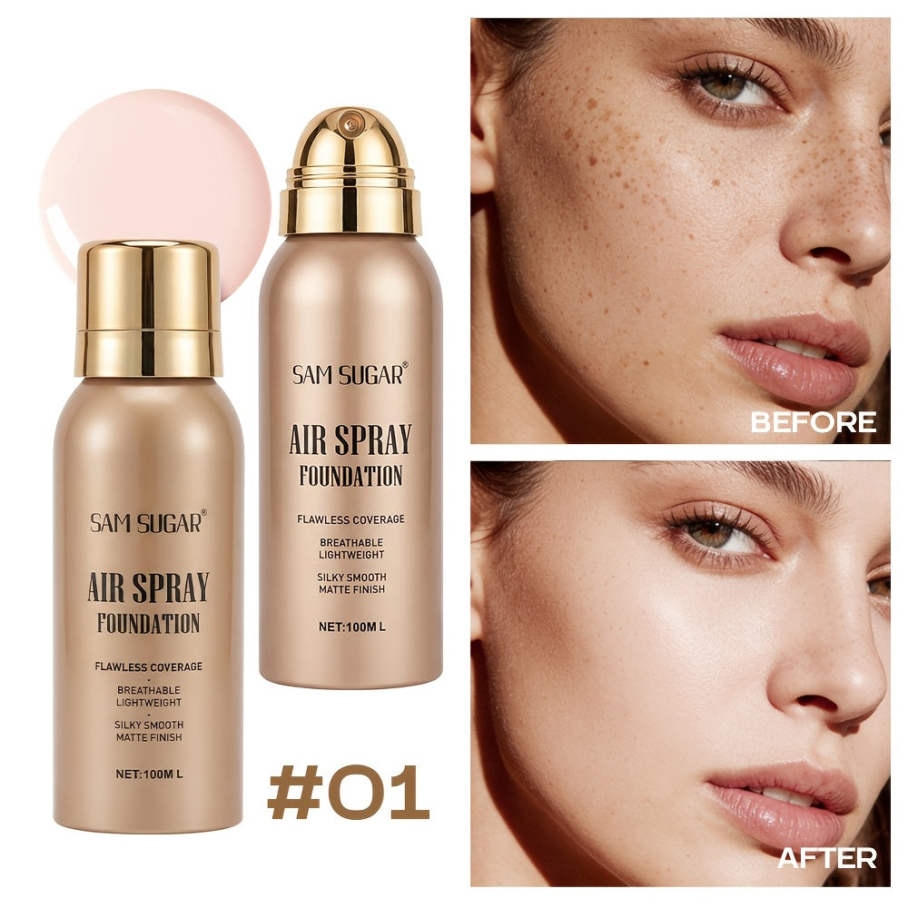 Waterproof Matte Foundation Spray — Long-Lasting Full Coverage Liquid Foundation, Sweat-Proof Transfer-Resistant Oil Control, Natural Finish for All Skin Types, 4 Shades for Women - product image 15