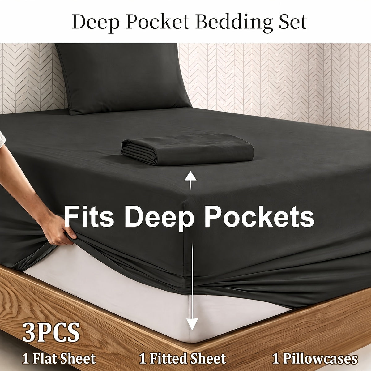 Deep Pocket Bed Sheet Set, Soft Brushed Fabric, Breathable All Season, Easy Care Kids Bedding, Great Christmas & Halloween Gift for Kids, Bedroom Dorm Use - product image 29