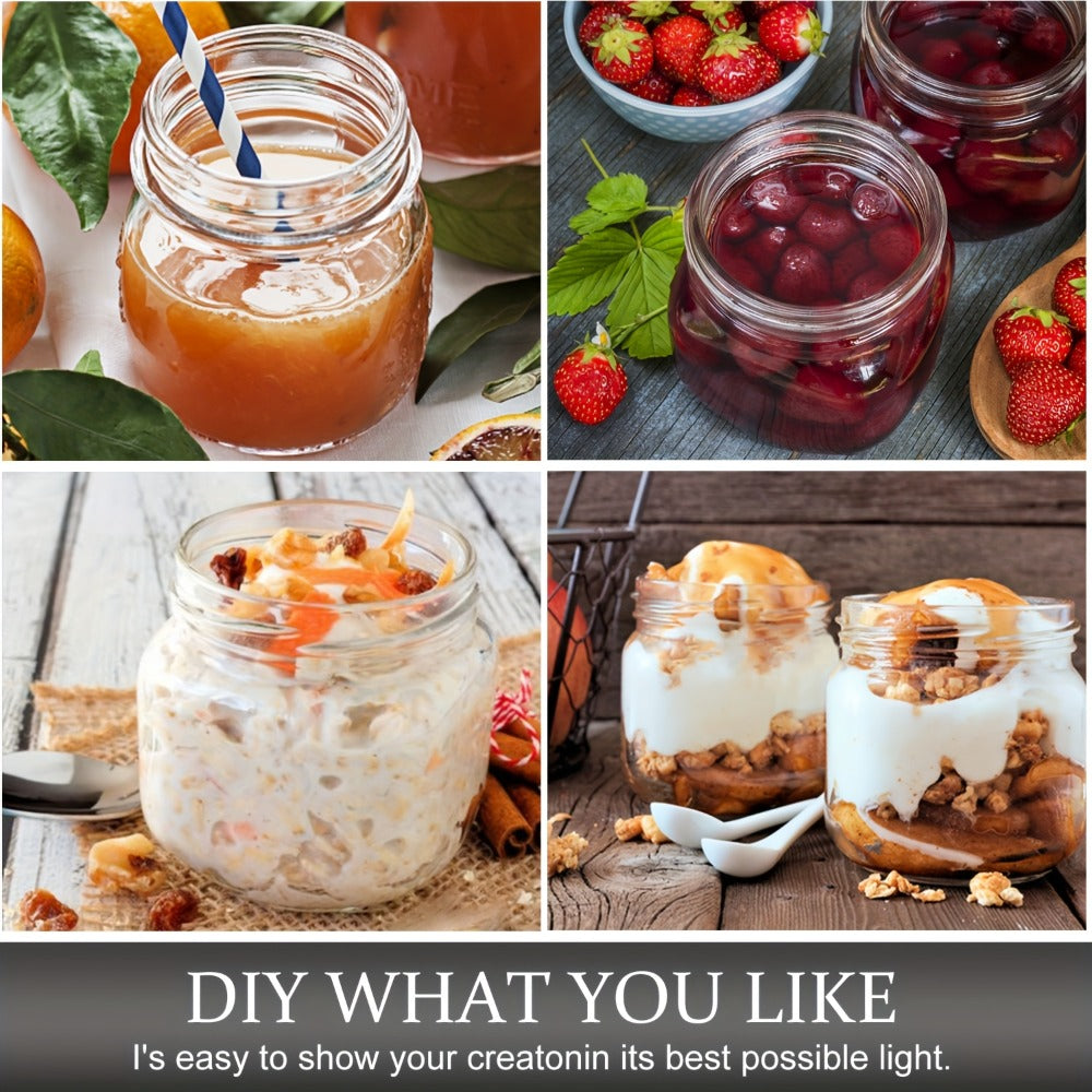Mason Jars 8oz Glass Jars with Lids – 9/18/27/36 Pack Regular Mouth Canning Jars for Storage, Spices, Jelly, Jam, Honey & Caviar | Dishwasher Safe Spiral Lid Kitchen Storage Contai - product image 12