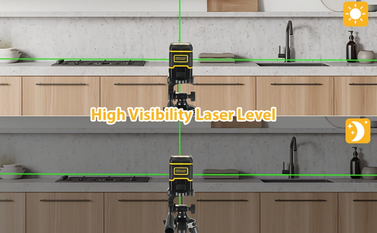 Green Laser Level Self-Leveling with Tripod – Horizontal & Vertical Cross Line Laser for Construction, Tiling, Home Renovation & Interior Decoration - product image 10