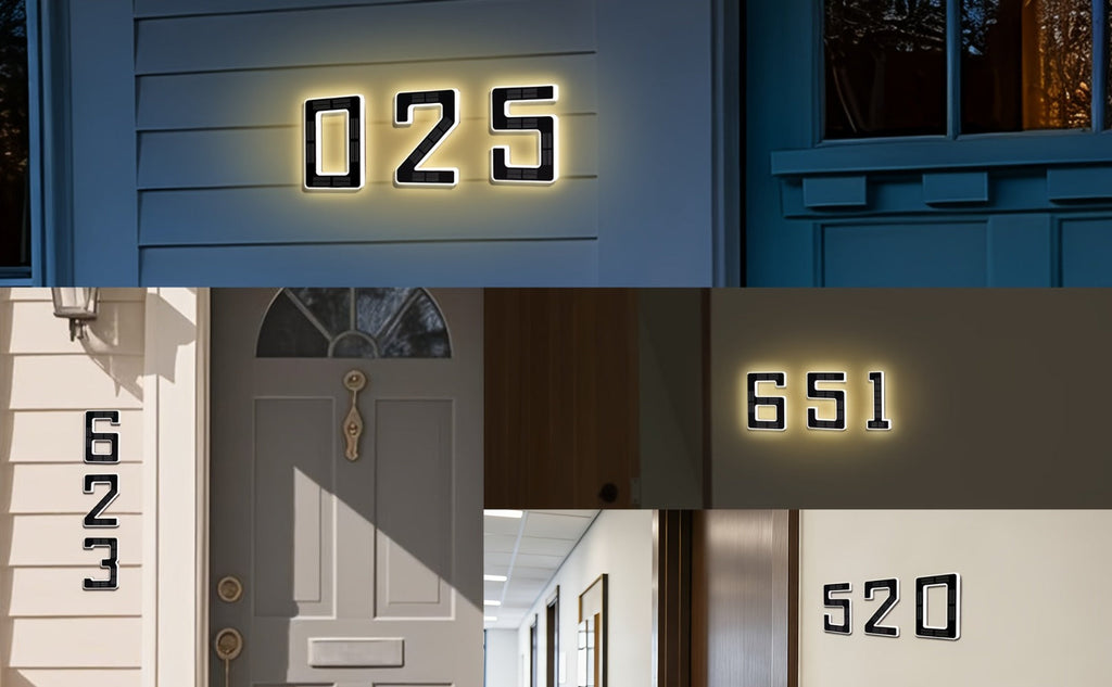 LED Solar House Number Light 6.7 Inch Wall Mounted – Smart Sensor Illuminated Address Number for Home Decor, No Wiring Energy-Saving Solar Powered Outdoor Light - product image 18