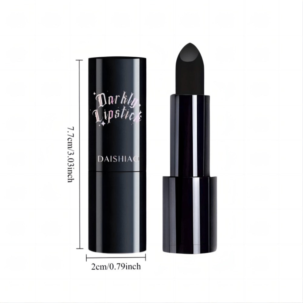 Black Matte Lipstick Set 3 Pack — Waterproof Long-Lasting Gothic Lip Color, Full Coverage Smudge-Proof Dark Lip Makeup for Halloween Costume Valentine's Day Gift for Women - product image 4