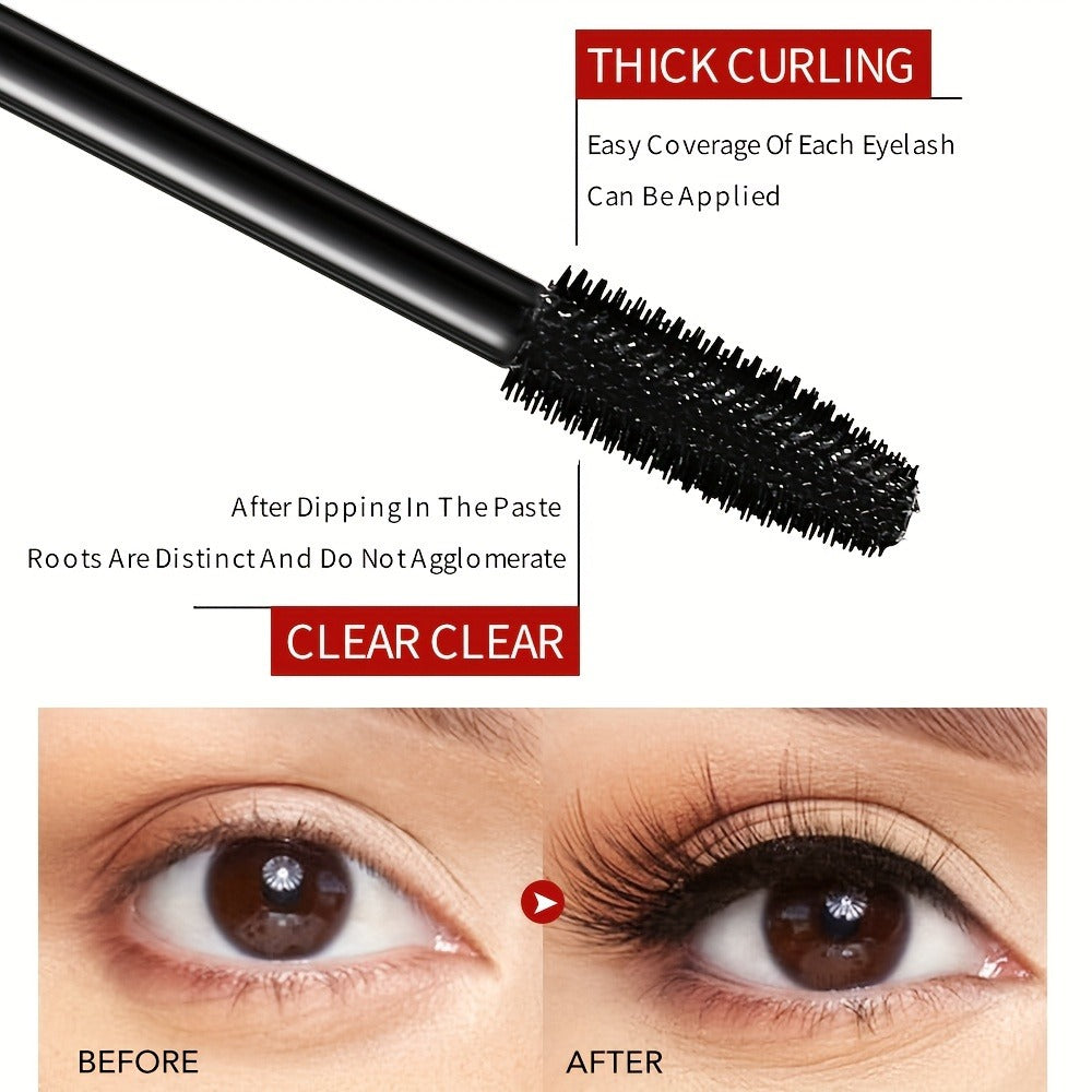 Squalane Mascara 3 Pack for Women – 8D Volume & Lengthening Deep Black Formula, Smudge-Proof Thickening Lash Enhancer, Plant-Derived Squalane, Warm Water Removable Long-Lasting Eye - product image 7