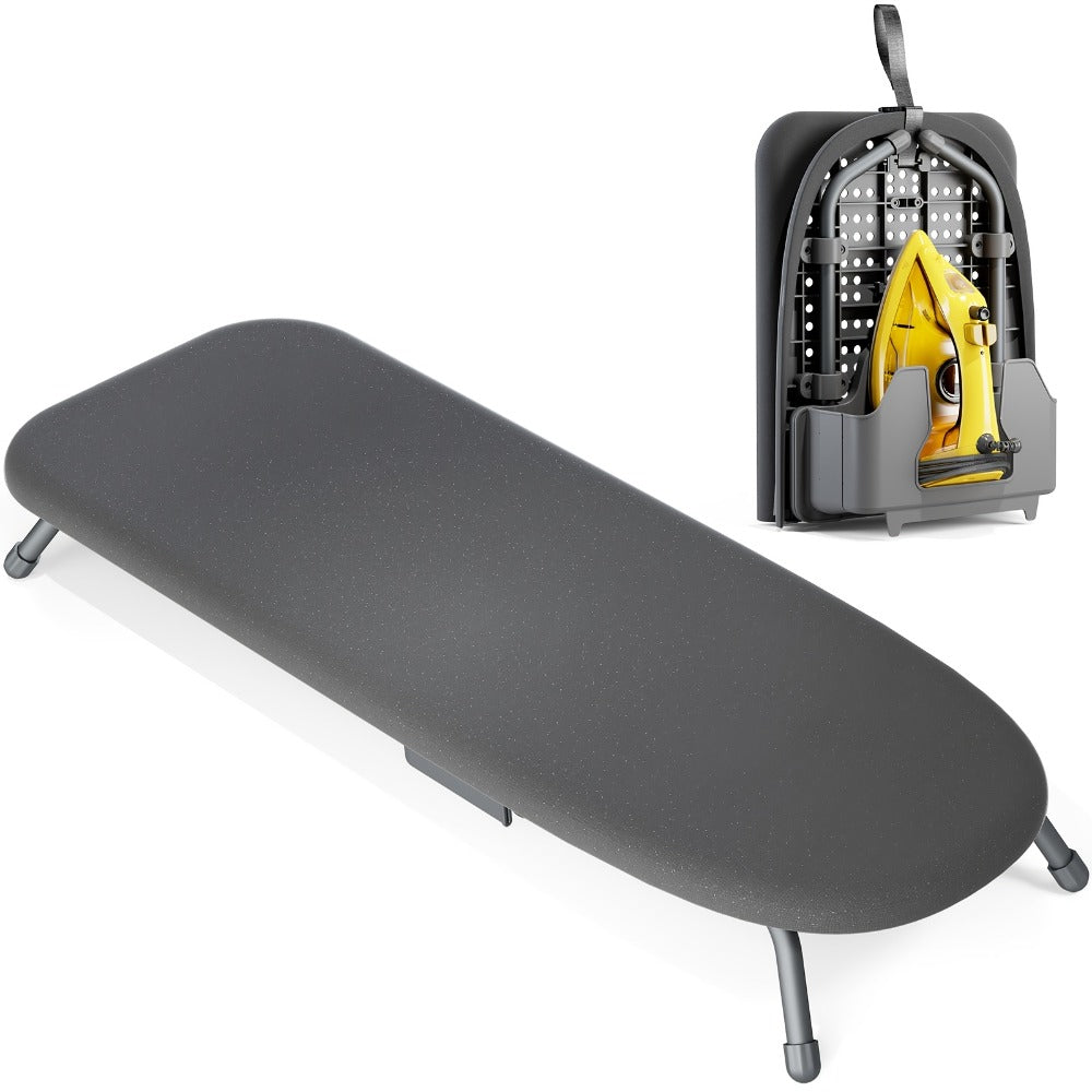 Tabletop Ironing Board Portable with Iron Holder & 2 Heat-Resistant Covers, Compact Small Ironing Board Metal Frame Non-Slip Feet for Home Travel Apartment Dorm, Space-Saving Deskt - product image 11