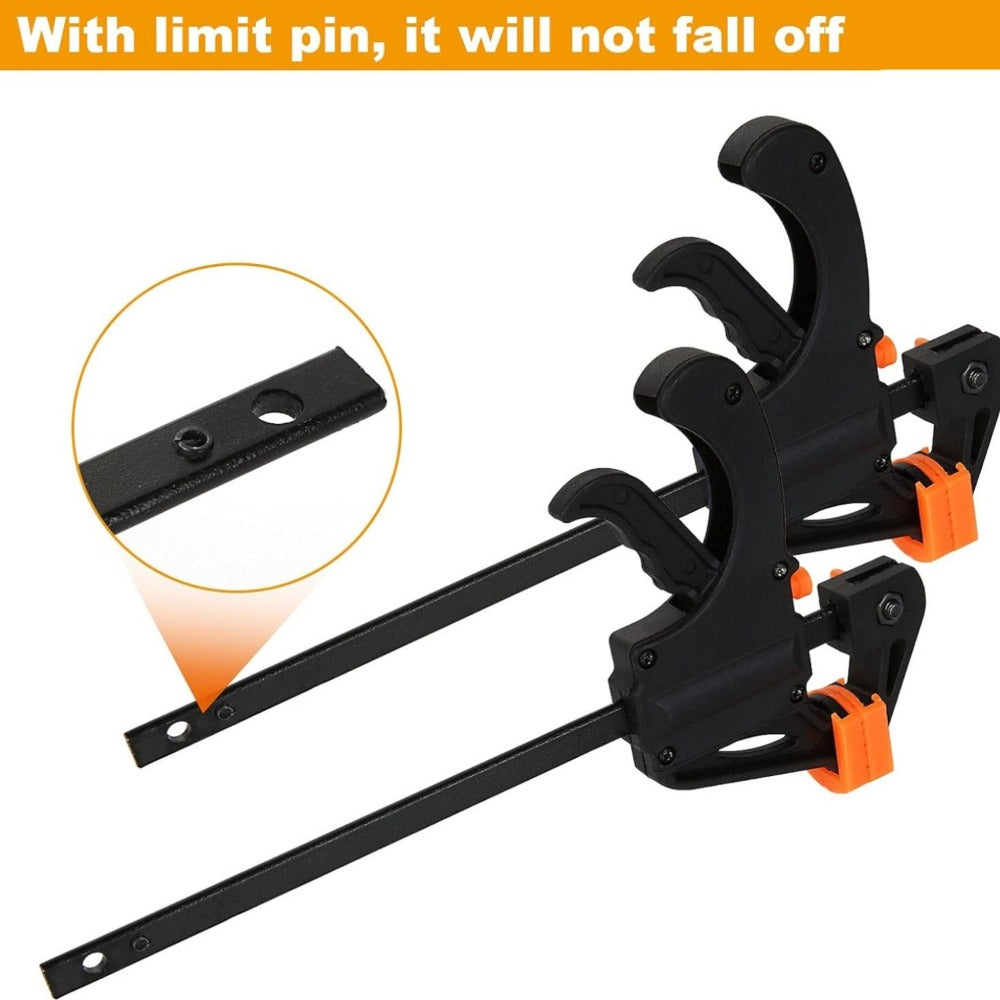 F Clamp Woodworking Quick Clamp Set Ratcheting Bar Clamp with Trigger Handle for Wood Glue DIY Projects - product image 19