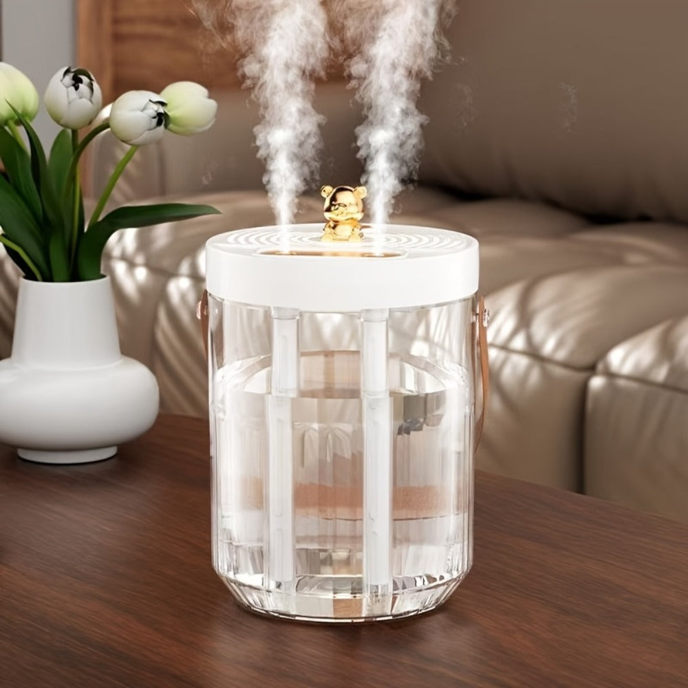 Large Humidifier 2L Smart 2-in-1 with Night Light – Dual Nozzle, 3 Mist Modes, Auto Shut-Off, Dry Burn Protection, Silent Operation, Covers 215 Sq Ft, for Bedroom, Baby Room & Offi - product image 9
