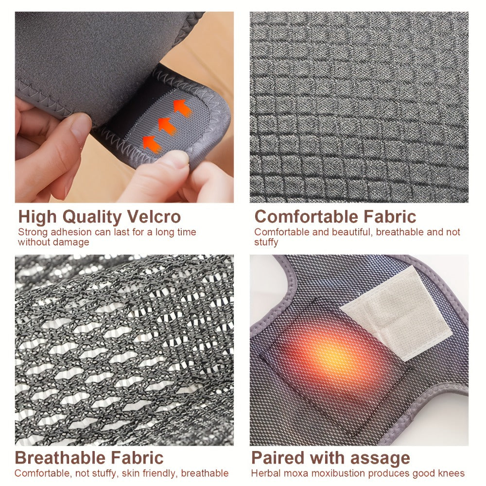Heated Knee Massager Brace – Wireless Electric Knee Pad with Heat & Vibration, USB Rechargeable Warm Massage Knee Support Wrap for Arthritis, Joint Pain Relief, Men & Women - product image 7