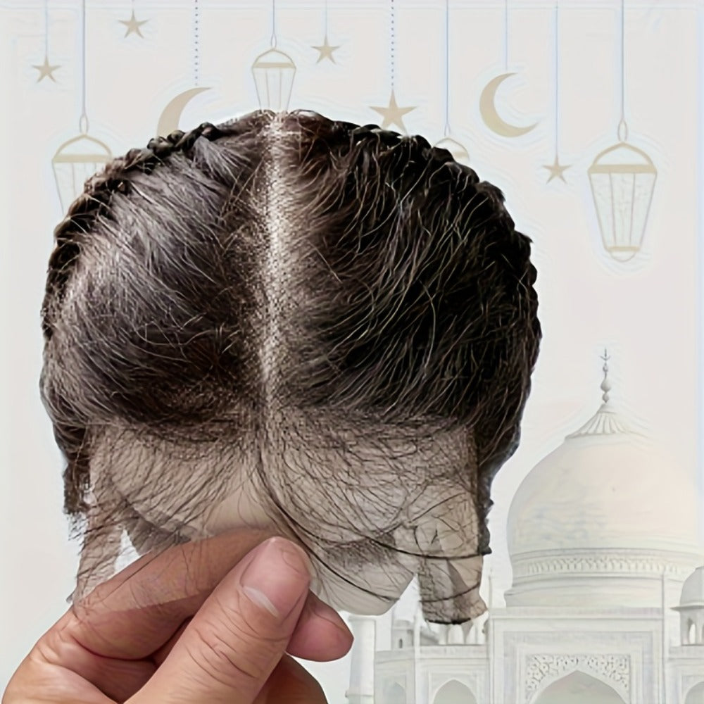 Lace Frontal Hairline Patch Human Hair 13x4 Clip-Free Natural Black 1B Straight Breathable Seamless Fusion | Thinning Hairline Cover Scalp Patch All Skin Tones - product image 6