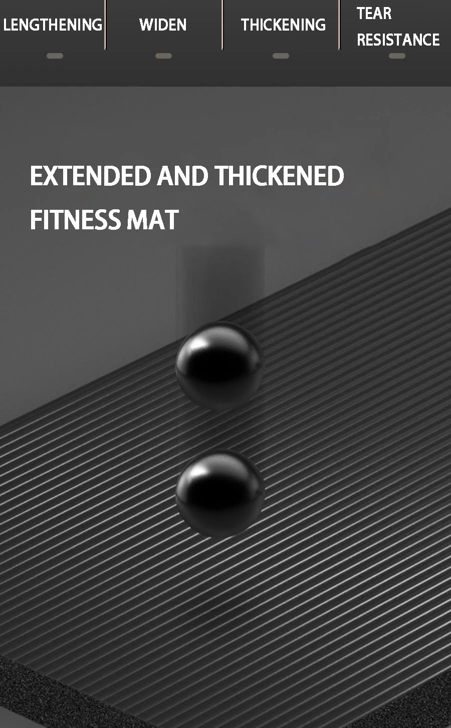 Extra Long 79 x 35 Inch Non-Slip Exercise Mat for Men, High-Density Cushioning for Pilates, Fitness, Stretching & Home Gym Workouts – Extra Thick Yoga Mat 20mm - product image 10