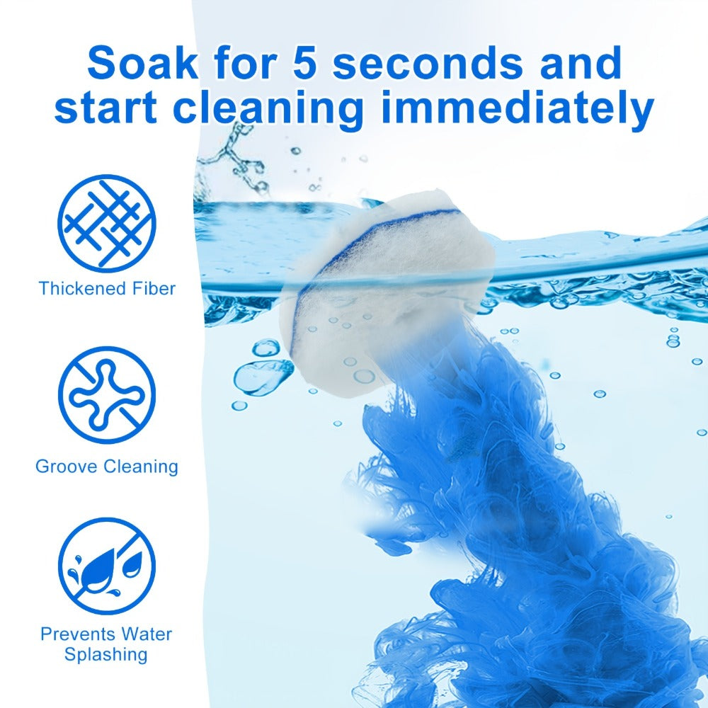 Disposable Toilet Wand Refills 120 or 58 Count Compatible with Clorox ToiletWand Upgraded Fiber Deep Clean Removes Rust Scale Hard Water Stains Toilet Bowl Brush Replacement Heads - product image 2
