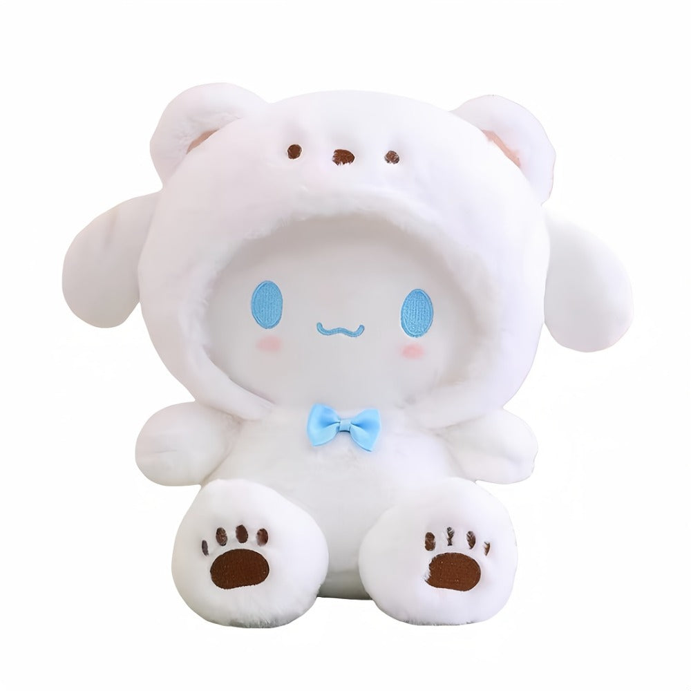Kawaii Big-Eared Cinnamon Dog Plush Doll | Soft Stuffed Puppy Toy in White, Blue Jade & Pudding Styles for Girls Kids Teens Anime Fans Collectors | Birthday - product image 3