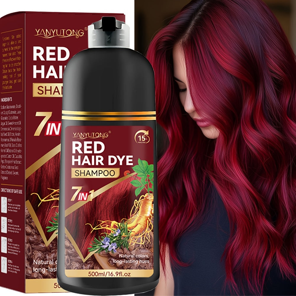 Hair Dye Shampoo Natural Plant Pigments – Covers Gray Hair Fast in 1 Wash, 16.91oz Color Shampoo in Black, Red, Brown, Dark Brown & Chestnut Brown for Women & Men, All Hair Types - product image 15