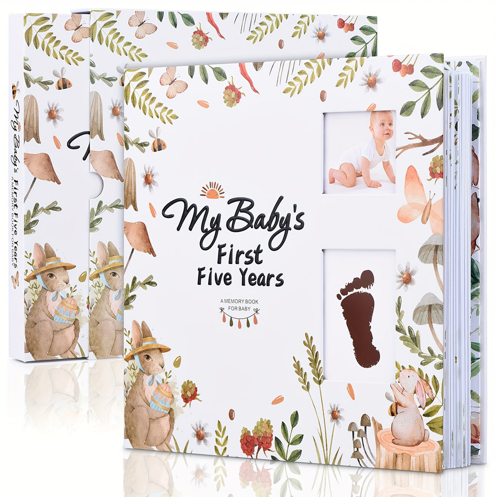 Modern Minimalism: A Memory Book for Male Or Female, 124 Pages, 9.96x9.84 Inches, The First Eternal 5-Year-Old Book, A Milestone Book That Records Every Event - product image