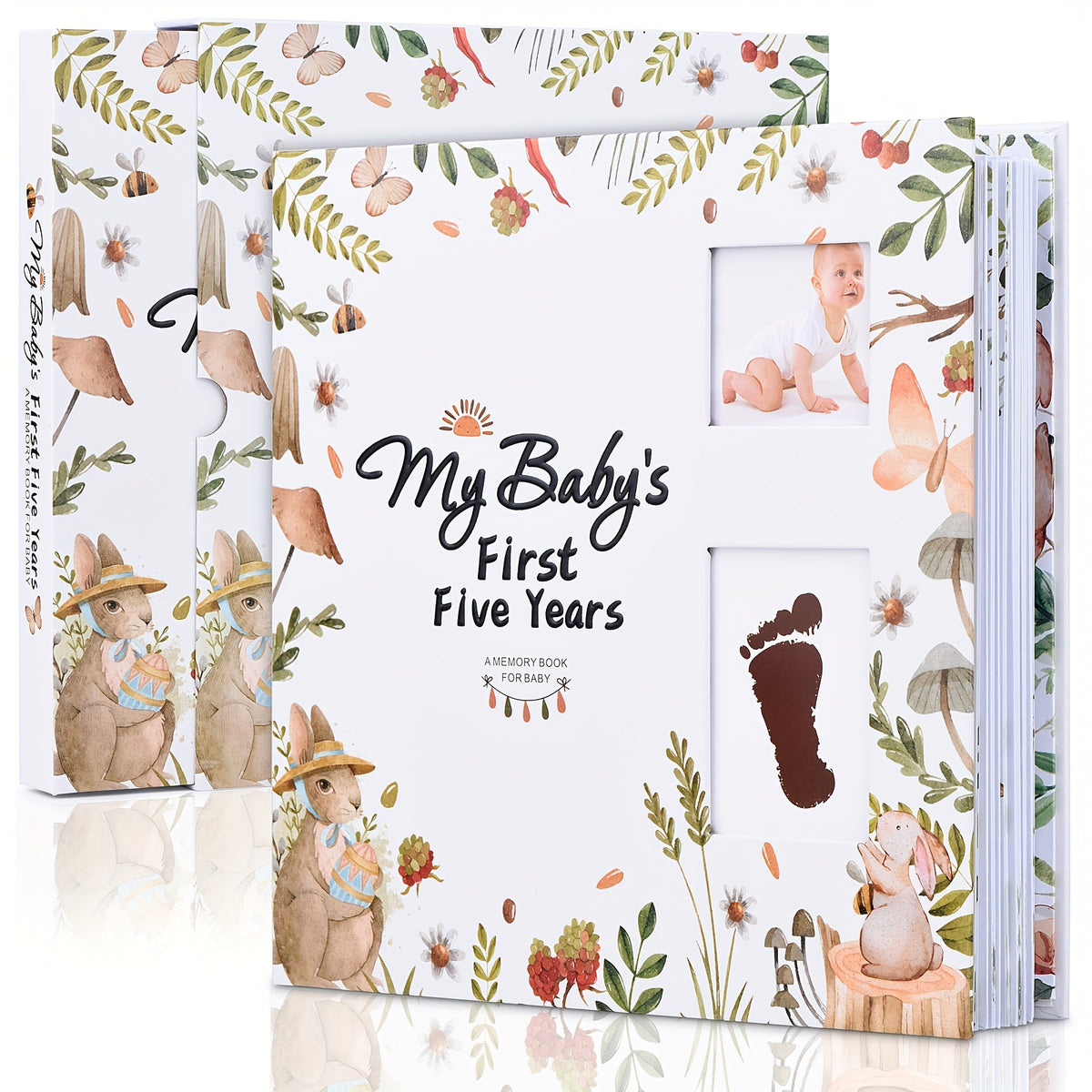 Modern Minimalism: A Memory Book for Male Or Female, 124 Pages, 9.96x9.84 Inches, The First Eternal 5-Year-Old Book, A Milestone Book That Records Every Event - product image