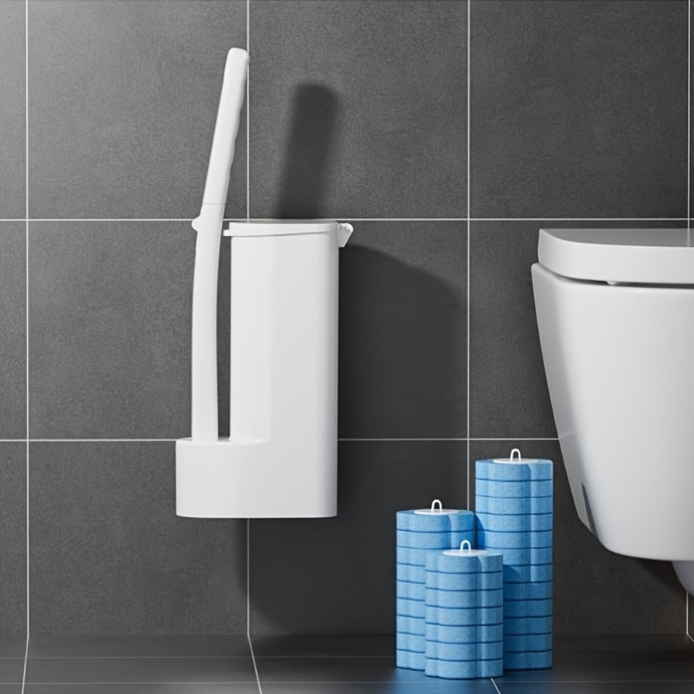 Disposable Toilet Brush Set with Replacement Heads – Hygienic No-Touch Bathroom Cleaning Brush with Stand Easy Install - product image 4