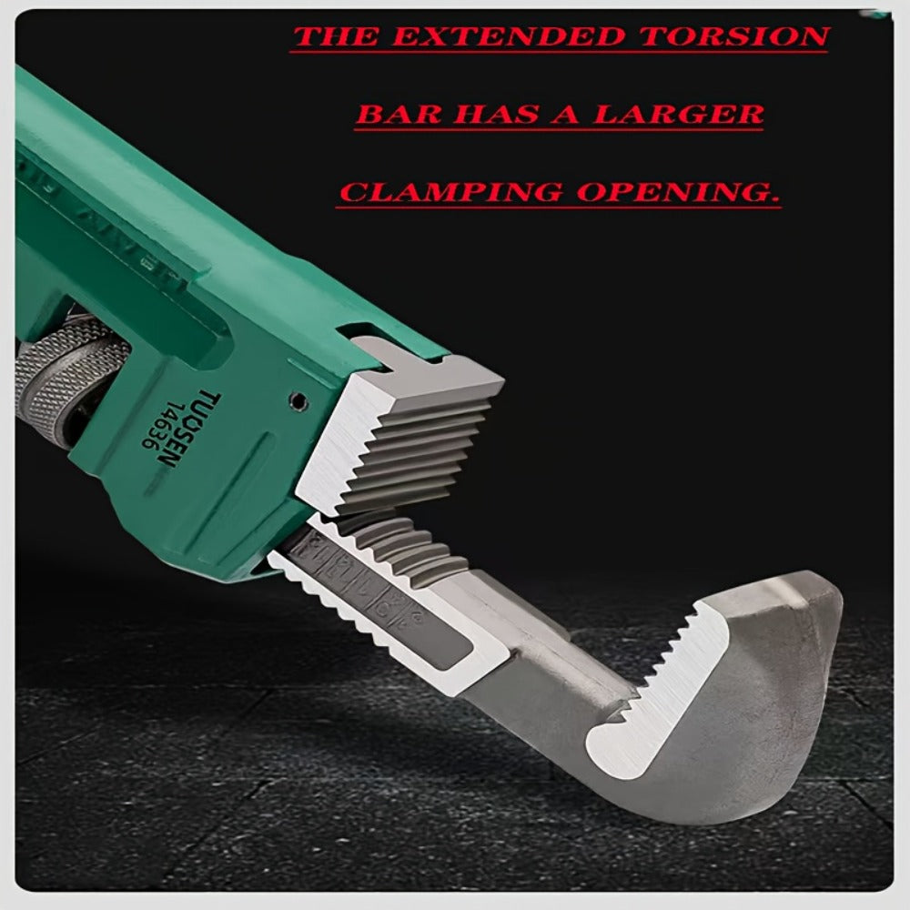 Pipe Wrench Professional Heavy Duty - 8", 12" & 18" CR-V Alloy Steel Plumbing Wrench, Non-Slip Ergonomic Handle, 1500 lbs Torque, Fits 1/2"-4" Pipes, for Plumbing, Automotive & Ind - product image 12
