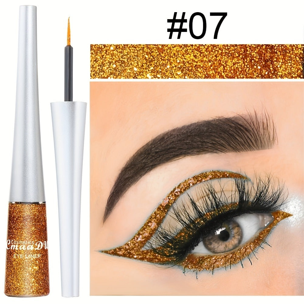 Glitter Liquid Eyeliner Set 16 Colors Waterproof Shimmer Metallic Eye Liner Pen Kit – Long-Lasting Smudge-Proof Sparkle Eye Makeup for Party Stage Festival Cosplay Holiday Glam - product image 13