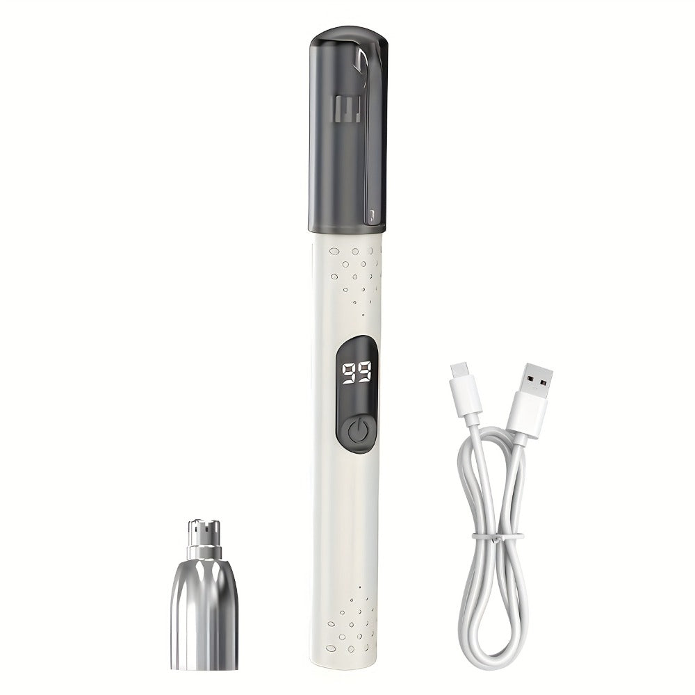 Nose Hair Trimmer Electric – USB Rechargeable Stainless Steel Unisex Trimmer for Nose, Ear & Eyebrow Hair, No-Pull Painless Cutting, Portable Stylish Design for Men & Women - product image 3