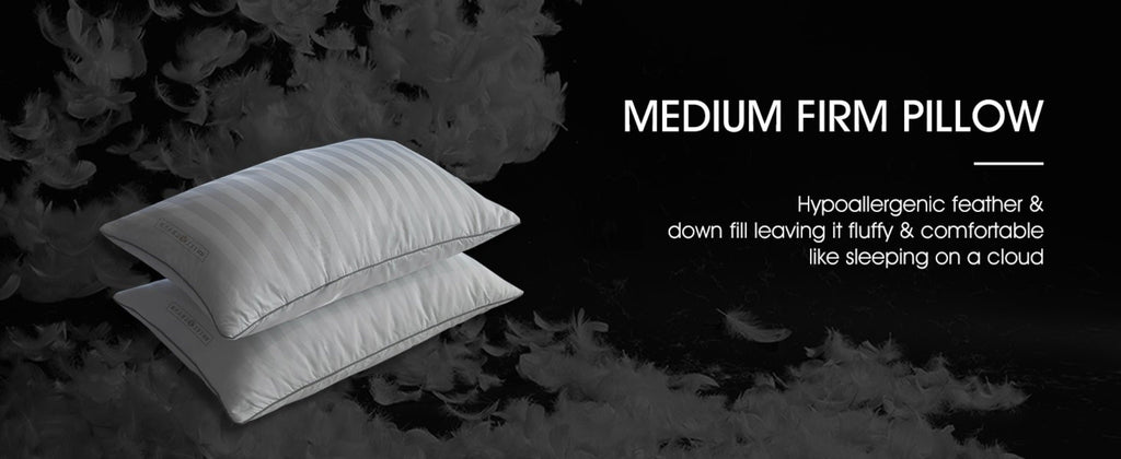 Hotel Collection Feather Down Bed Pillows Set of 2 – 500 Thread Count 100% Cotton, Soft Hypoallergenic Queen King Standard Size Back Side Sleeper Pillow 2 Pack - product image 7