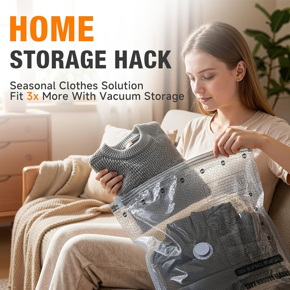 Travel Compression Bags with Pump 24 Pack - Vacuum Storage Pouches for Clothing, Space Saving Packing Bags for Suitcase Backpack - product image 8