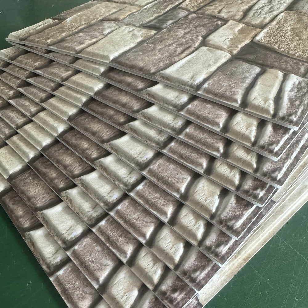 Peel and Stick Tile Stickers 20pcs Vintage Brick Pattern Self-Adhesive Waterproof Wall Tiles for Kitchen Bathroom Toilet – Removable Oil-Proof Backsplash Wall Art Decor - product image 10