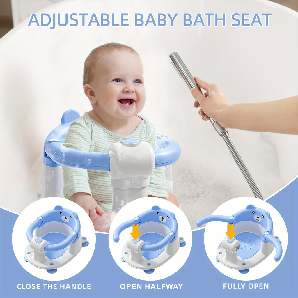 Baby Bath Seat for Babies 6 Months & Up, Toddler Bath Seats for Babies Sitting Up, Non-Slip Infant Bath Tub Chair with 4 Suction Cups & Soft Cushion for - product image 7