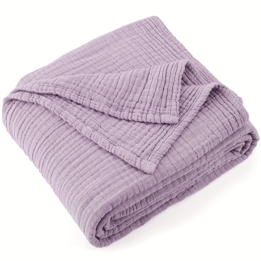 Muslin Blanket 100% Cotton 6-Layer – Breathable Soft Gauze Throw for Couch & Bed, All Season, Machine Washable, 13 Colors, 5 Sizes - product image 28