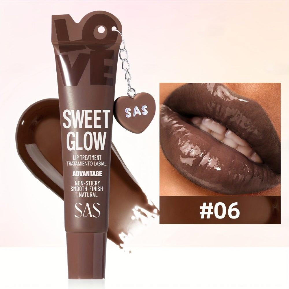 Heart Pendant Lip Gloss 6 Shades Mirror Shine High Gloss — Long-Lasting Fade-Resistant Non-Tacky Formula, Wearable Charm Accessory, Vibrant Colors for All Skin Tones Women Lip Make - product image 11