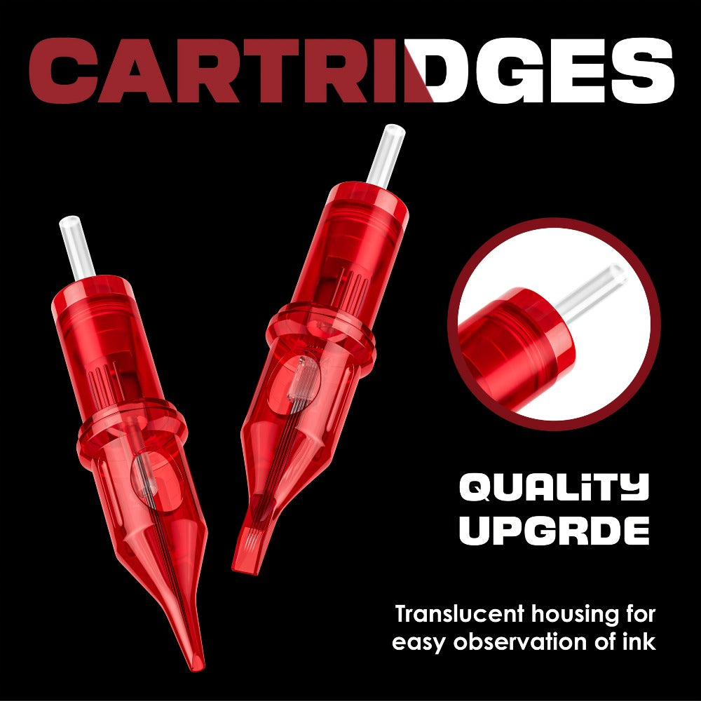 Assorted Tattoo Cartridge Needles Set 20/50pcs - Round Liner Shader Curved Mag Mixed Pack, #10 Bugpin #12 Standard, 3RL 5RL 7RL 9RL 11RL 5RS 7RS 9RS 7RM 9RM 9M1 for Rotary Pen & Co - product image 17