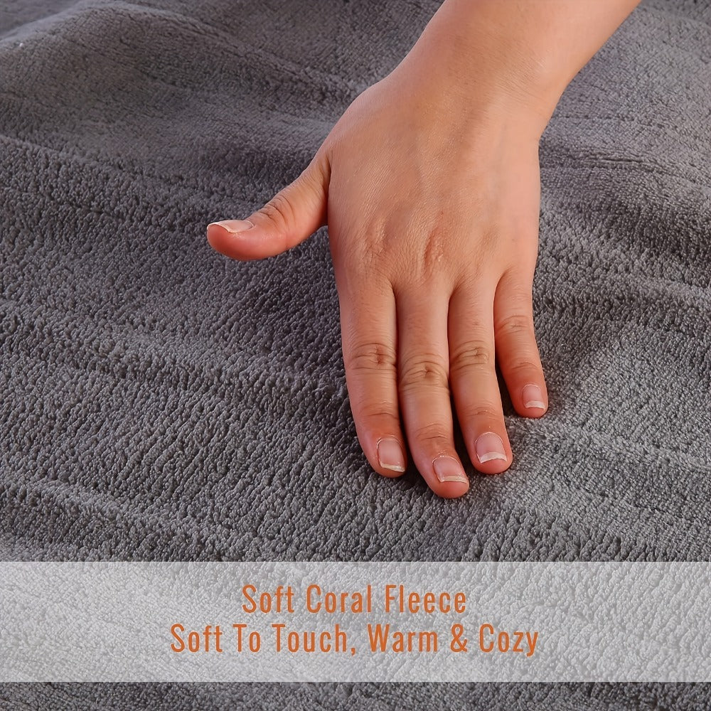 Heated Mattress Pad Queen King Twin Full – Soft Coral Fleece Electric Bed Warmer Under Blanket with 4 Heating Levels, 10-Hour Auto Shut Off, Fast Heating – Cozy Winter Bedding Warm - product image 11