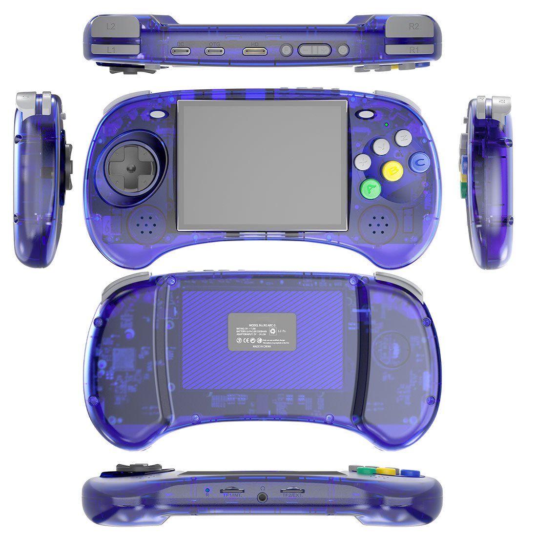 Anbernic RG ARC-S Arcade Six-Key Retro Handheld Game Console Linux 4" IPS HDMI 20+ Emulators Fighting Games 3500mAh Travel-friendly Emulator for Street Fighter Metal Slug Beat-Em-Up Fans 2 Colors