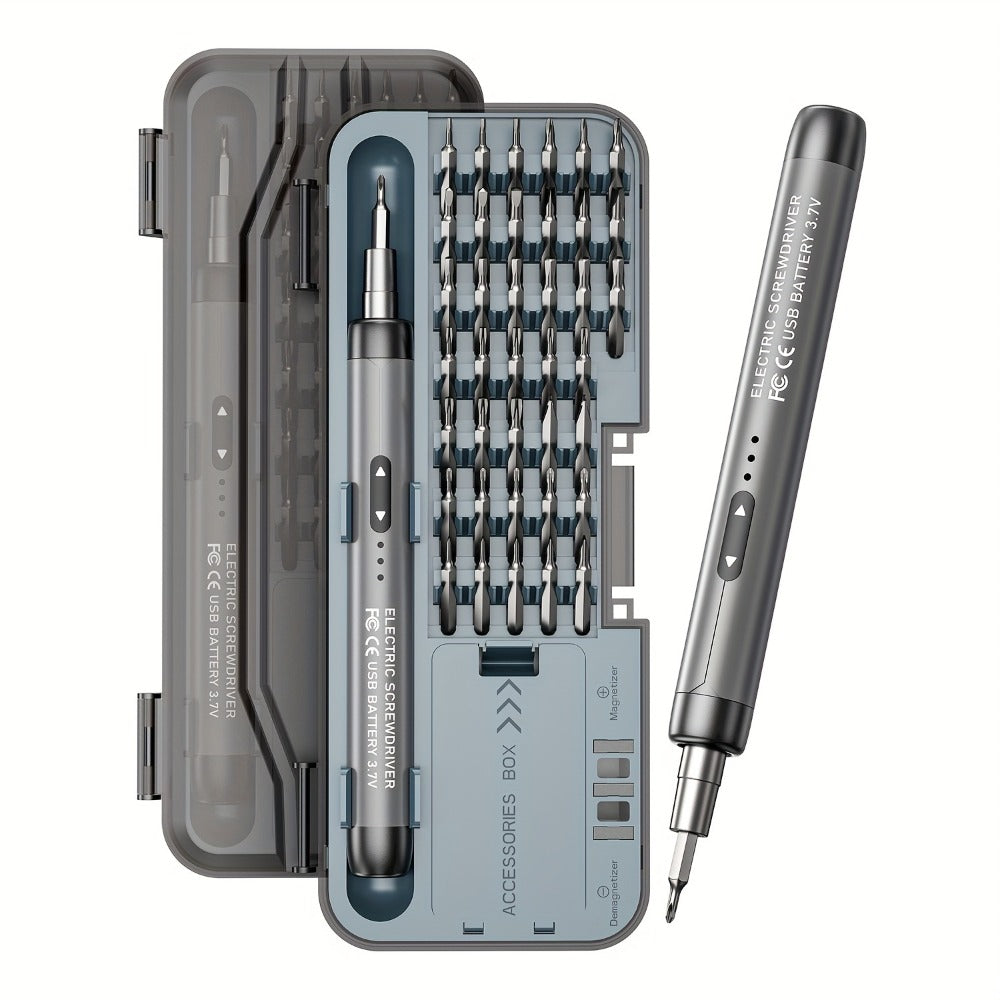 Electric Screwdriver Set 48-in-1, Cordless USB Rechargeable Precision Repair Kit with 38 Magnetic Bits for Phone, Laptop, Camera, Watch - product image 3