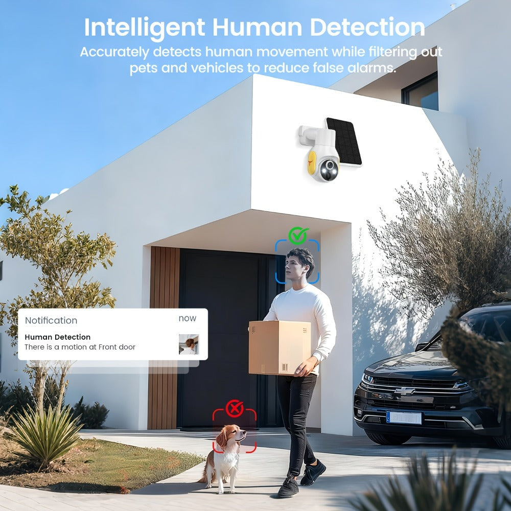 Solar Security Camera Wireless Outdoor 4G | 960P Color Night Vision PIR Motion Detection Two-Way Talk Cloud Storage | Battery Powered Home Security Camera 2.4GHz - product image 5
