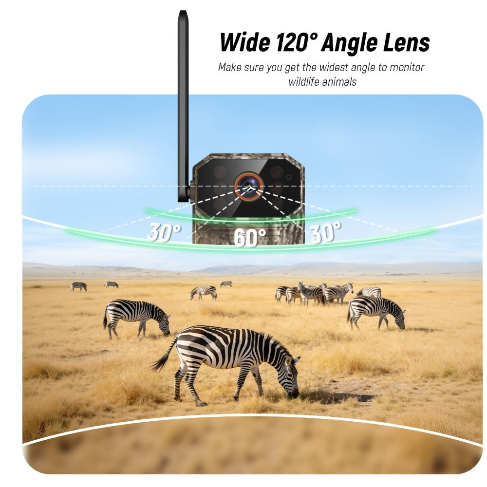 4G LTE Cellular Trail Camera with Solar Panel – 4K Wildlife Monitoring Camera, PIR Motion Sensor, Infrared Night Vision, Two-Way Voice, Remote Access, No WiFi Required, for Hunting - product image 9