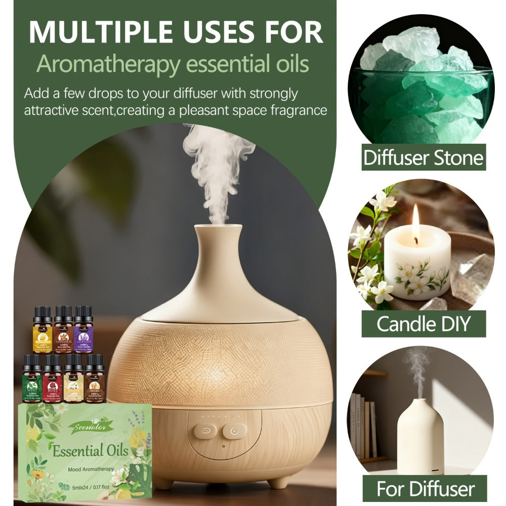Fragrance Essential Oil Gift Set – Premium Hotel Scent Diffuser Oils for Candle Making, Aromatherapy & Home Fragrance | 12 or 24 Piece Set - product image 11