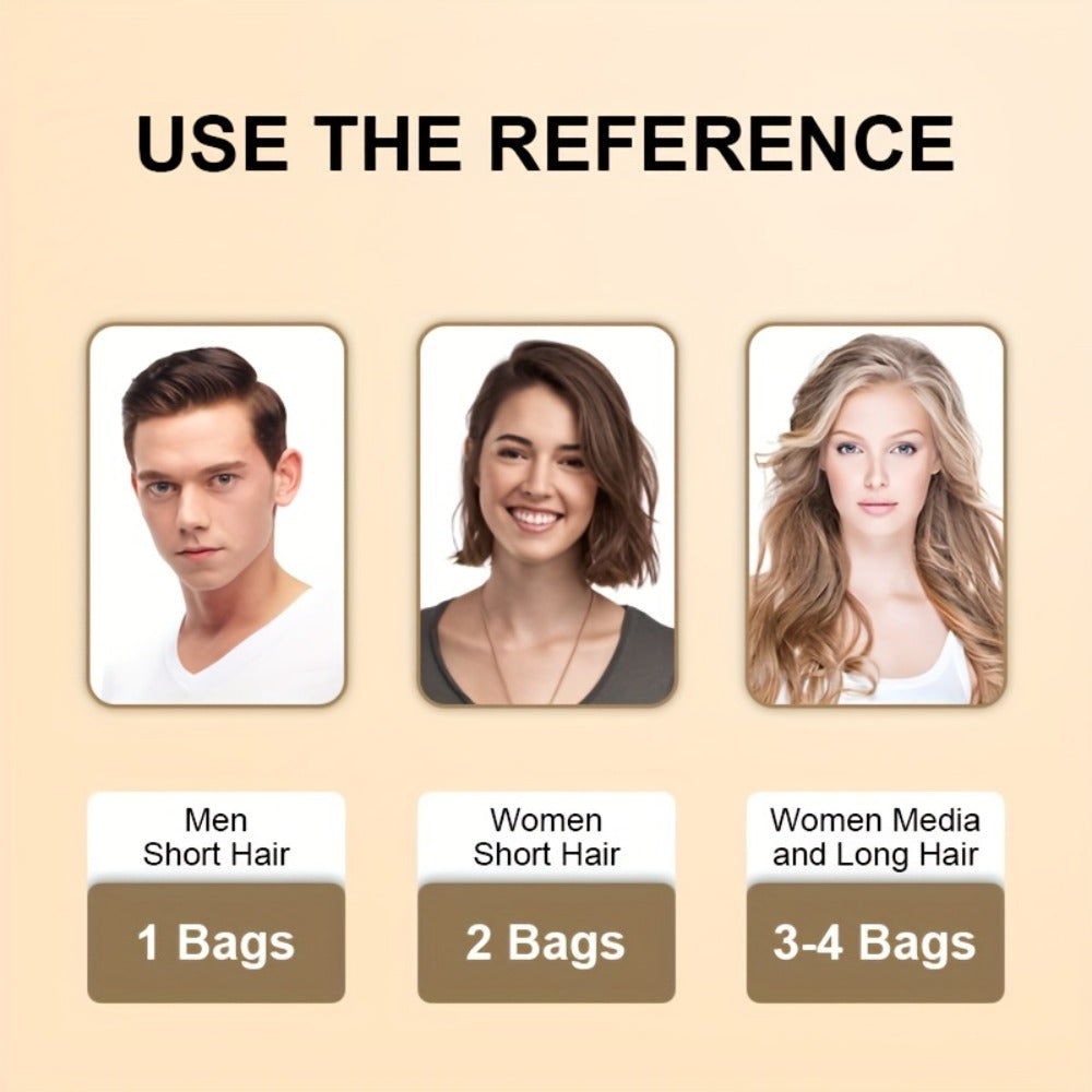 3-in-1 Hair Dye Shampoo Sachets Box of 10 Packs — Natural Color, Grey Coverage, Deep Cleansing, No-Mix Formula, Travel-Friendly Individual Packaging for Women & Men, Black Brown Ch - product image 13