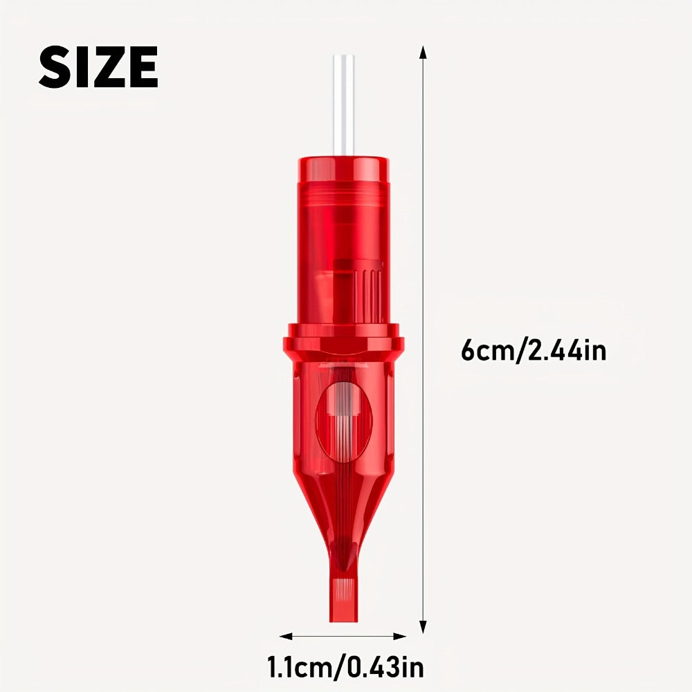 Assorted Tattoo Cartridge Needles Set 20/50pcs - Round Liner Shader Curved Mag Mixed Pack, #10 Bugpin #12 Standard, 3RL 5RL 7RL 9RL 11RL 5RS 7RS 9RS 7RM 9RM 9M1 for Rotary Pen & Co - product image 6