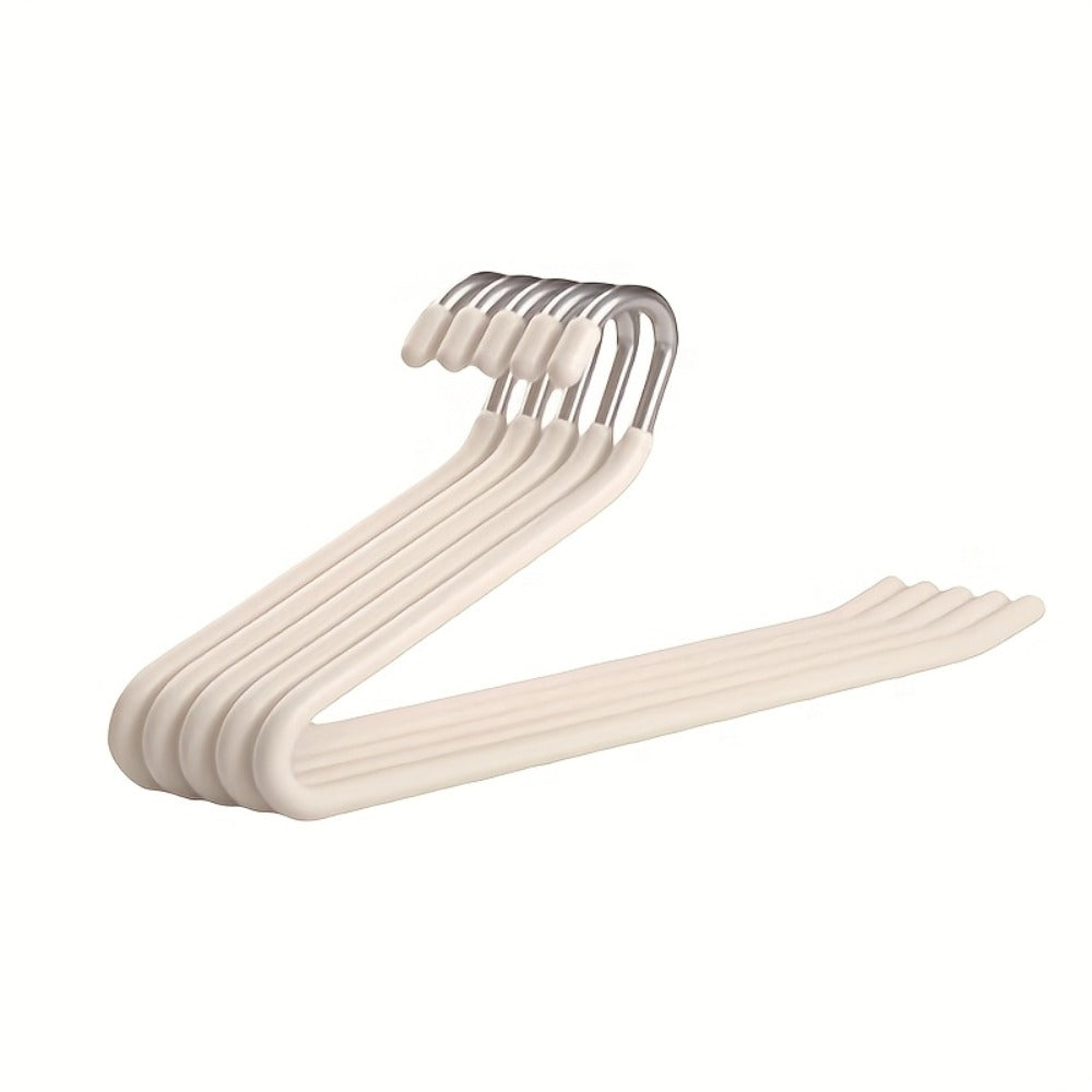 Pants Hangers Metal Open Leg Non-Slip - Heavy Duty Trouser Jeans Hanger for Wardrobe, Space Saving, Black or White, 10/20/30/50pcs - product image
