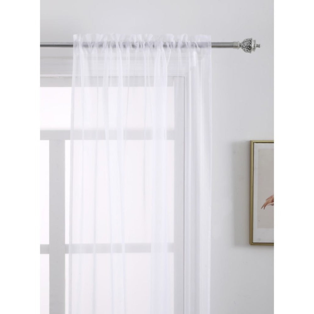 Sheer Curtains 2 Panels Rod Pocket – Light Filtering Privacy Window Drapes for Living Room Bedroom Modern Home Decor - product image 22