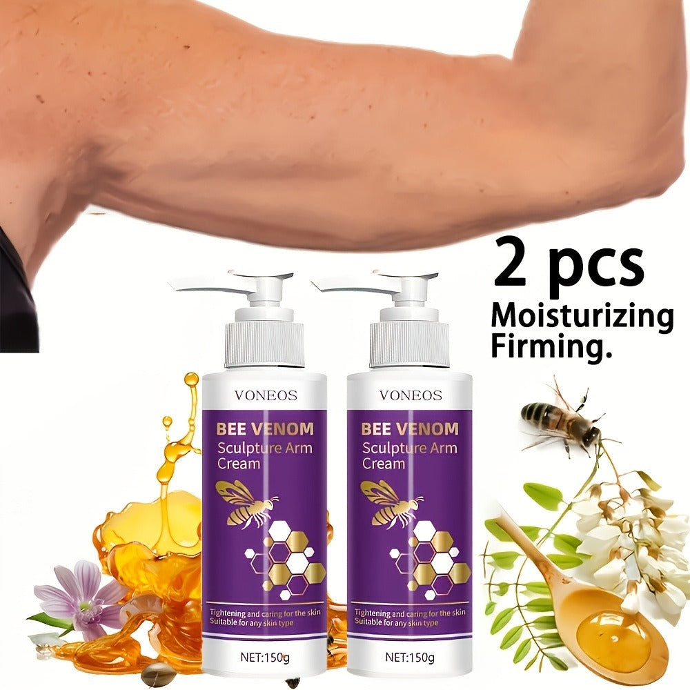 Body Firming Cream Bee Venom Sculpture Tightening Lifting — Moisturizing Anti-Sagging Anti-Aging for Arms Abdomen Thighs Buttocks Skin Elasticity Fast-Acting Women 1pc 2pcs - product image 3