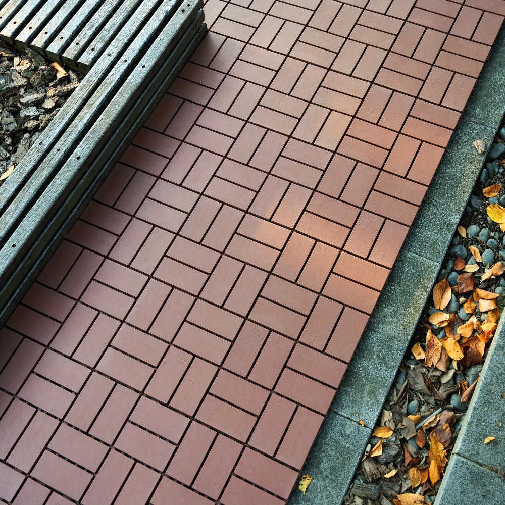 Interlocking Deck Tiles 44-Pack 12"x12" Waterproof Outdoor Patio Tiles – All-Weather PP Material, High Load-Bearing, Easy Snap-Lock Install, Grid Pattern Flooring for Poolside, Bal - product image 8