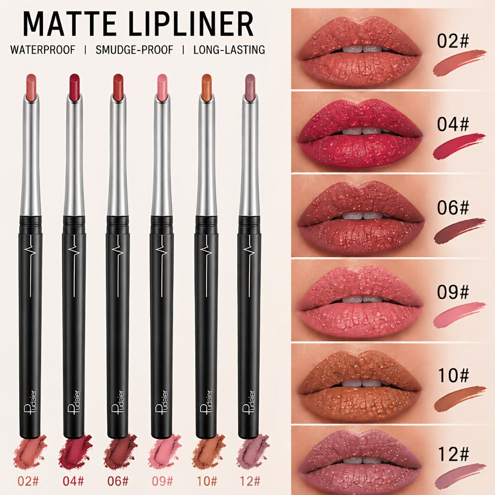 Precise Lip Liner Pencil 11 Shades Matte Waterproof Non-Fading Smooth Glide Long-Lasting All Day Wear Lip Outliner for Fuller Lips All Skin Tones Women Makeup Gift - product image 4