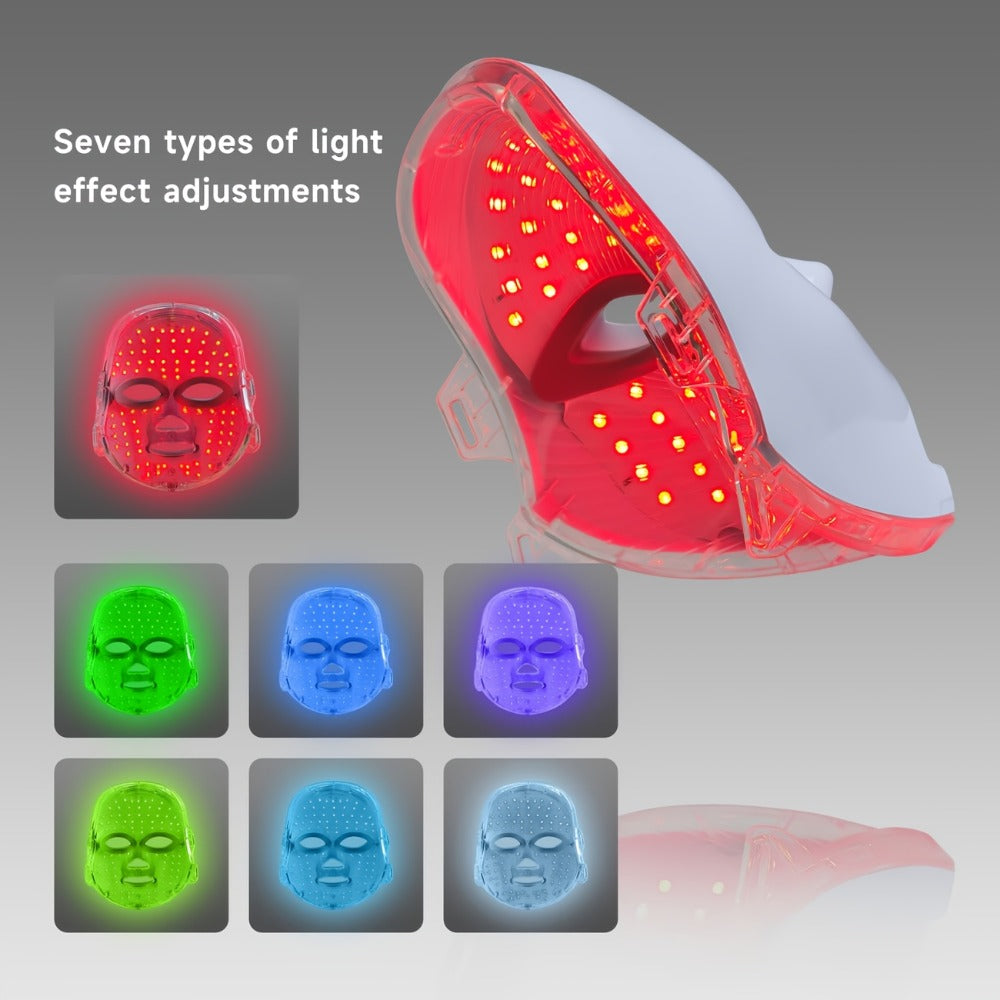 LED Facial Beauty Device 7-Color Light Therapy Portable At-Home Skincare Tool — USB Rechargeable Skin Rejuvenation Anti-Aging Face Care Gift for Women - product image 10