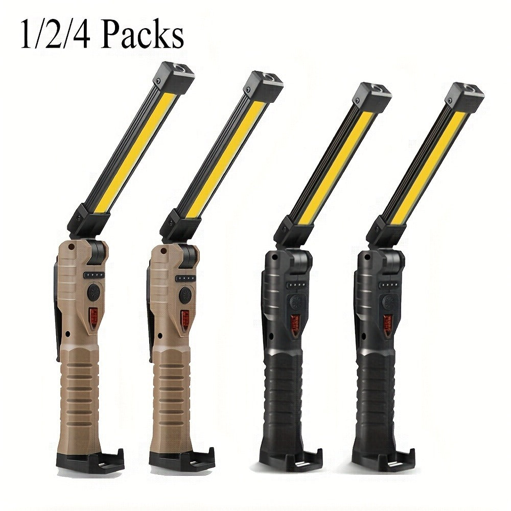 COB LED Work Light Magnetic Base Rechargeable USB 20000 Lumens 7 Modes 180° Rotation Portable Hanging Flashlight with Built-in Battery Power Bank Function for Workshop Garage Car R - product image 2