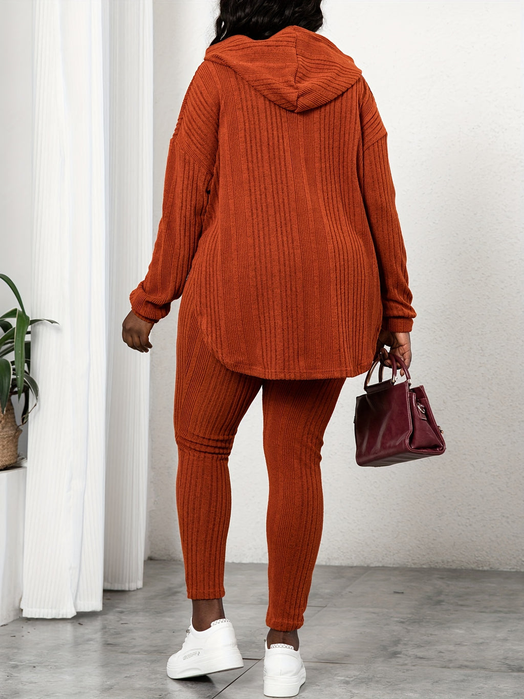 For plus Size - New Autumn Collection for Plus-Size Women's Casual Two-Piece Set, Stylish and Loose-Fitting