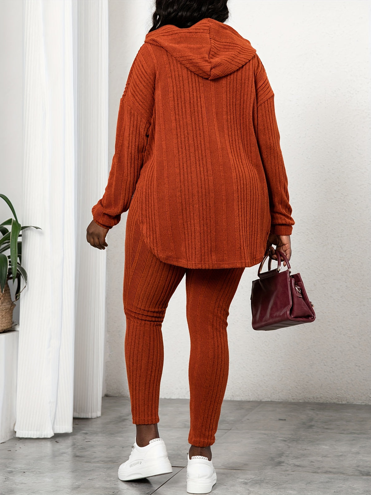 For plus Size - New Autumn Collection for Plus-Size Women's Casual Two-Piece Set, Stylish and Loose-Fitting