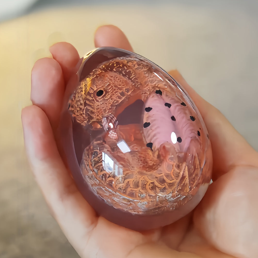 Dragon Egg Statue Crystal Transparent Resin Dinosaur Egg Figurine Handcrafted Collectible for Fantasy Lovers Home Decor Shelf Display Birthday Gift - product image 17