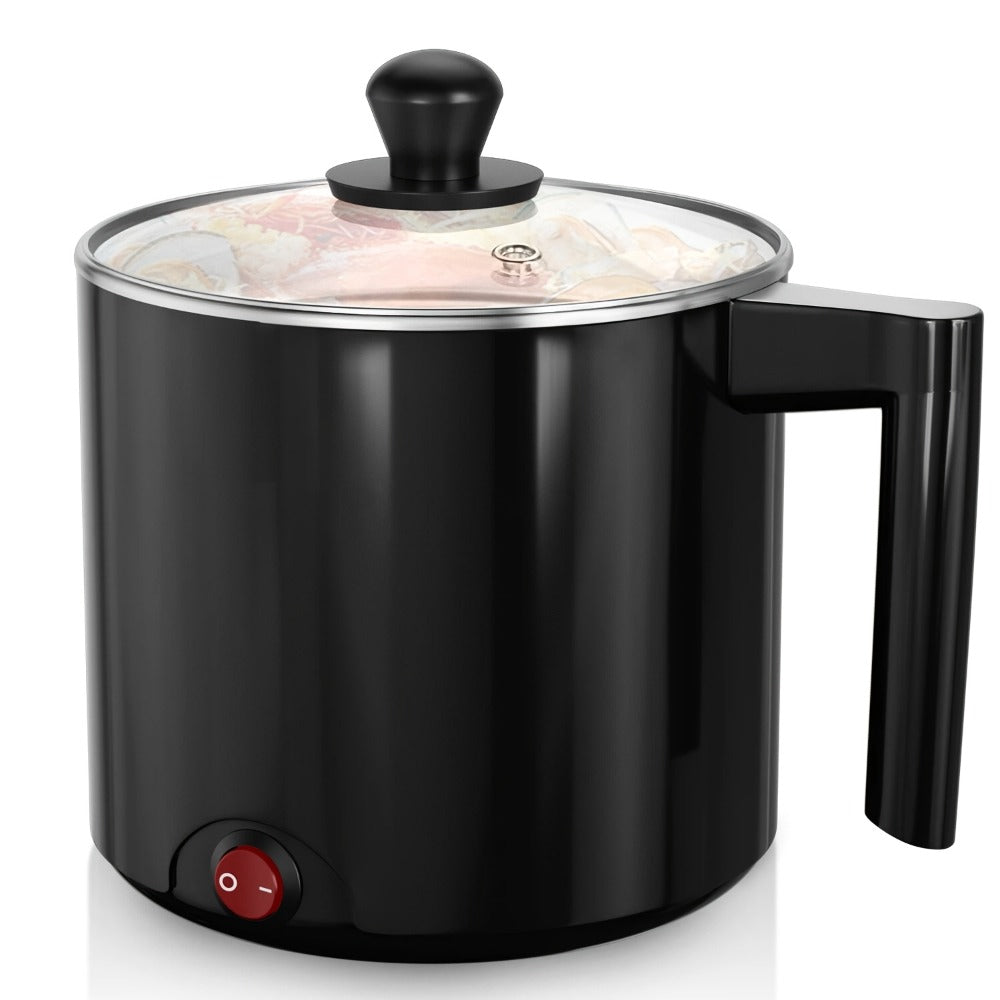Electric Hot Pot 1.5L Non-Stick Saucepan – Portable Mini Electric Cooker for Noodles, Pasta, Eggs, Steak & Ramen | Fast Heating, Dorm & Travel Friendly - product image